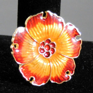 Brooch Pin Vibrant Flower Jewelry